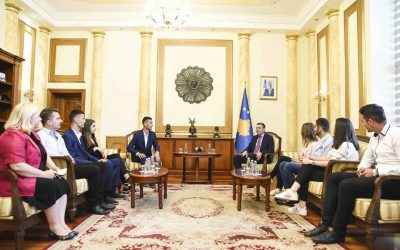 Studentët Vizituan Kuvendin E Kosovës Dhe U Takuan Me Kryetarin, Kadri Veseli