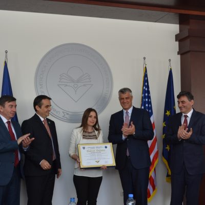 Presidenti Thaçi, Ndan Diplomën E Parë Në UMIB (maj 2016)