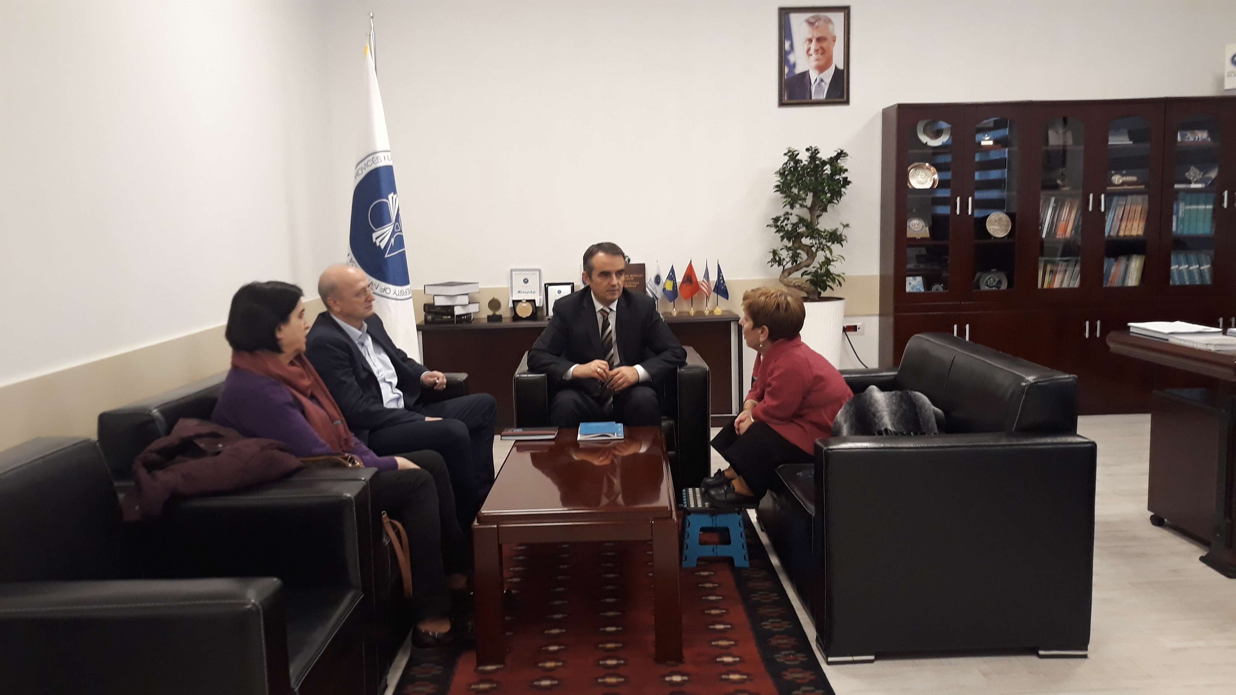 Rector Musaj Hosts Representative Of NGO "Little People Of Kosovo"