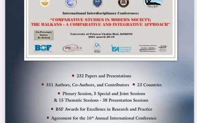Po I Zhvillon Punimet Konferenca XV Ndërkombëtare Ndërdisiplinore: “Studime Krahasuese Në Shoqërinë Moderne, Ballkani Në Kontekstin Evropian Dhe Global”
