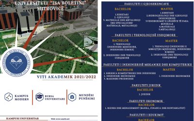 Programet E Studimit Për Vitin Akademik 2021/2022