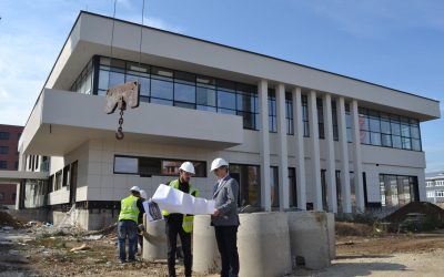 Rector Musaj, Inspects The Works For The Construction Of The Canteen And Dormitory