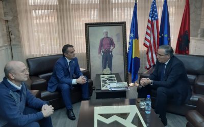 Rector Musaj Met With The Mayor Of Mitrovica, Bedri Hamza