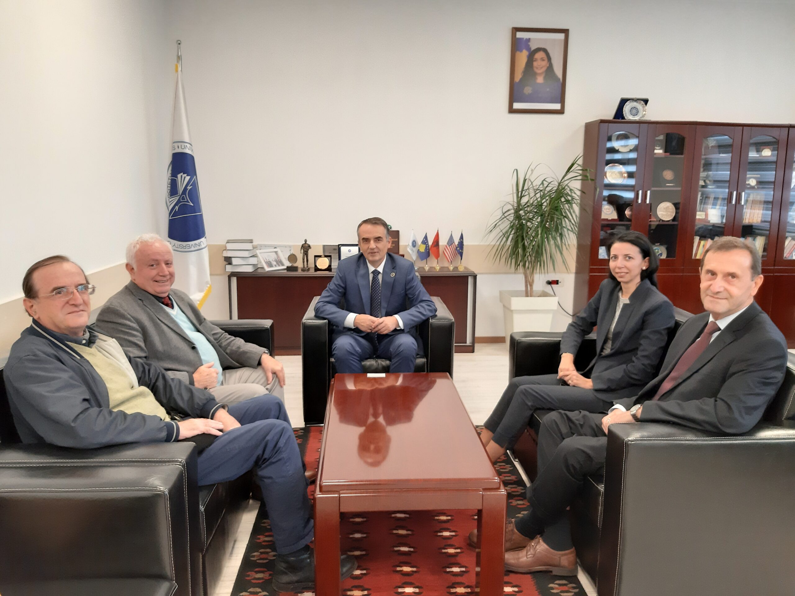 Rector Musaj Hosted The Vice President Of The Academy Of Sciences Of Albania, Prof. Dr. Neki Frashëri