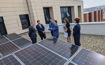 Deputy Minister Of Economic Development, Getoar Mjeku, Visited The Solar Panels Project At UIBM