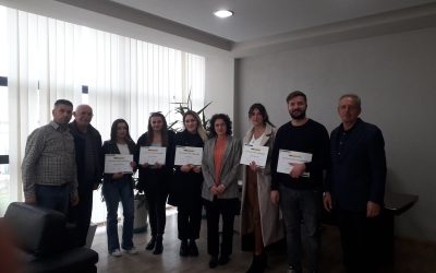 Studentët E Departamentit “Materiale Dhe Metalurgji” Certifikohen Për Përfundim Të Suksesshëm Të Praktikës Profesionale Në Institutin Ballkan Projekt