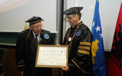 Academician Minir Dushi Was Awarded The Title “Doctor Honoris Causa” On The Occasion Of The 10th Anniversary Of “Isa Boletini” University In Mitrovica