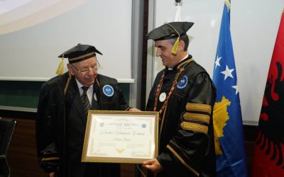 Akademik Minir Dushi U Nderua Me Titullin “Doctor Honoris Causa” Me Rastin E 10 Vjetorit Të Universitetit “Isa Boletini” Në Mitrovicë