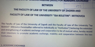 The Faculty Of Law Continues With Its Internationalization