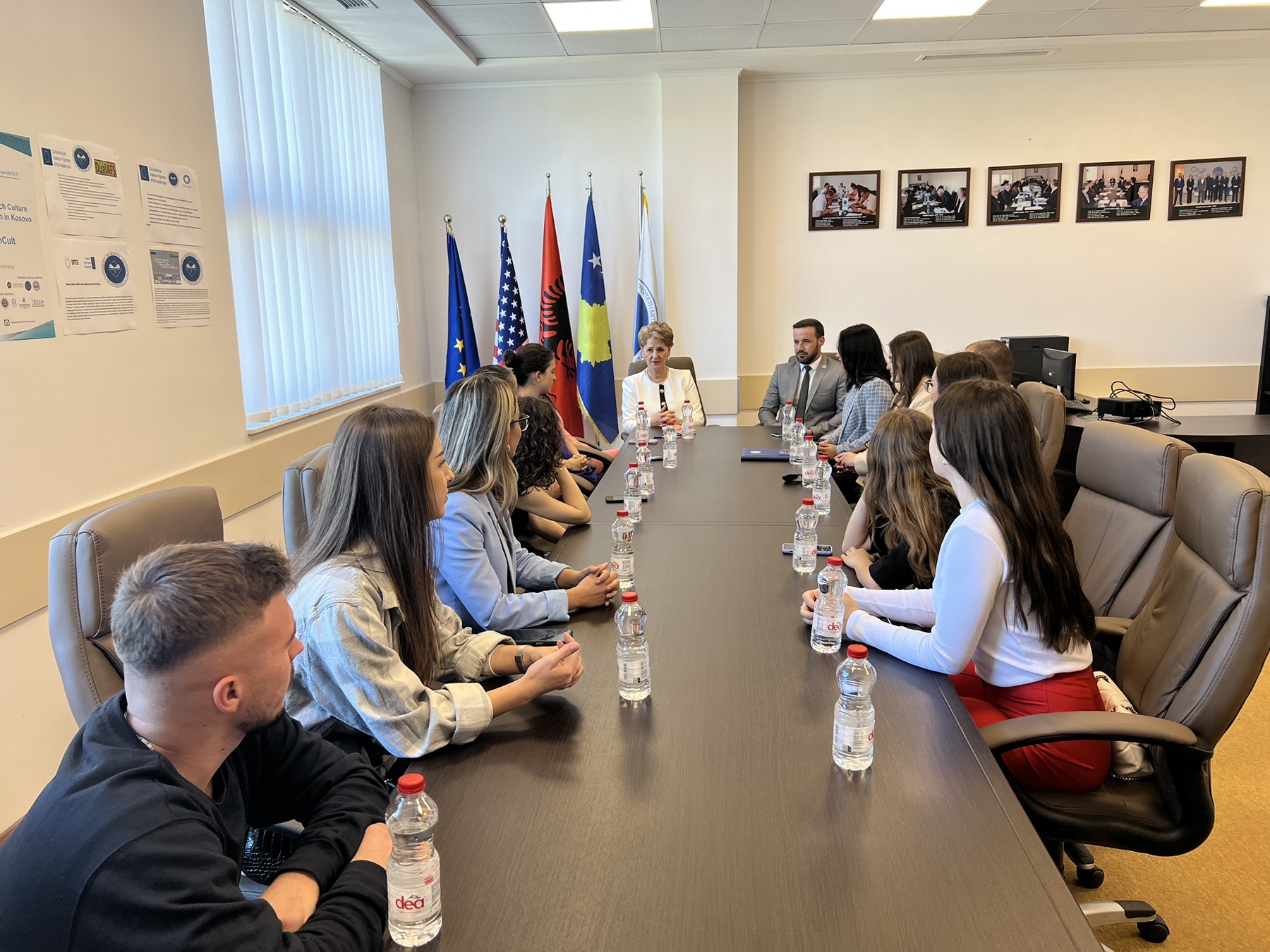 Rector Shala Hosted The Leaders Of The Student Parliament In A Meeting