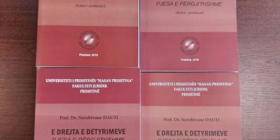 Profesoresha Nerxhivane Dauti, Autore E Tekstit Universitar “E Drejta E Detyrimeve“, Dhuron Disa Ekzemplarë Për Fakultetin Juridik