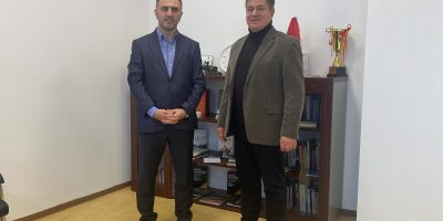 Professor Zahir Çerkini, After Completing The Fulbright Visiting Scholar Research, Was Received In A Meeting By Dean Qerimi