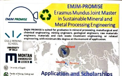 Njoftim – EMJM PROMISE (Erasmus Mundus Joint Master) Ofron Bursa Të Plota Për Studime Master Në Fushën E Inxhinierisë Së Procesimit Të Qëndrueshëm Të Mineraleve Dhe Metaleve