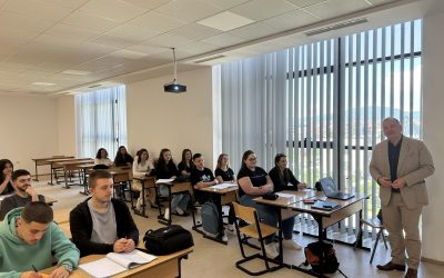 Prof. Asoc. PhD. Esat A. Durguti And Prof. Asoc. PhD. John McArdle From Salem State University Delivered A Lecture Titled “Accounting And Management Of Fixed Assets, Sales Transactions, And Disposal Processes” To First-year Students At The Faculty Of Economics.
