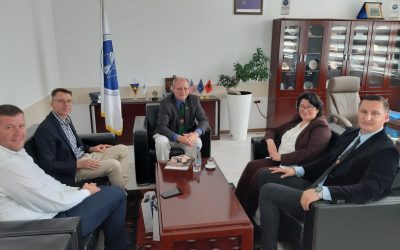 Rektorja Deva Priti Në Takim Dy Profesorë Nga Universiteti I Lubjanës Që Mbajtën Nga Një Ligjëratë Në Fakultetin E Gjeoshkencave
