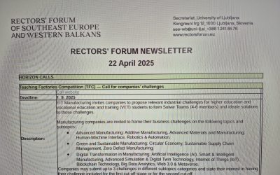Rectors’ Forum Newsletter (24.04.2025)