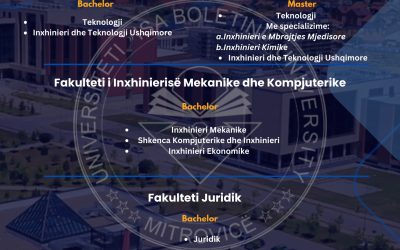 Programet E Studimit Në Vitin Akademik 2025/26 (niveli Baçelor) Në UIBM!